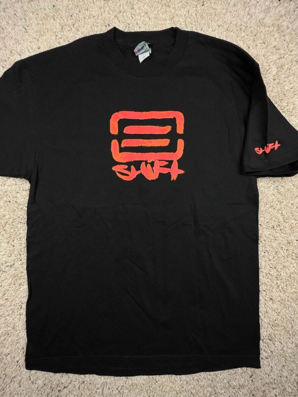 Vintage SHIFT MX T-Shirt Adult Red Logo Black Shirt Motocross Deadstock Large